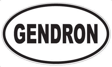 GENDRON - Oval Sticker