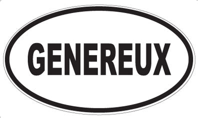 GENEREUX - Oval Magnet