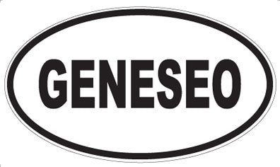 GENESEO - Oval Sticker