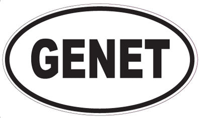 GENET - Oval Sticker