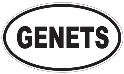 GENETS - Oval Sticker