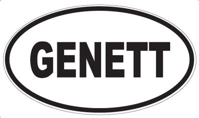 GENETT - Oval Sticker