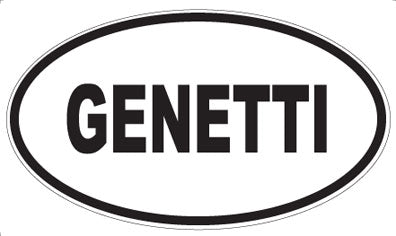 GENETTI - Oval Sticker