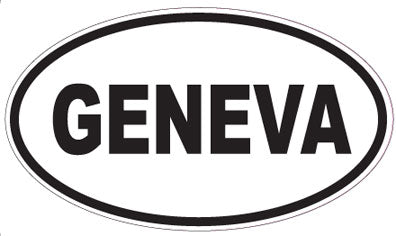 GENEVA - Oval Sticker