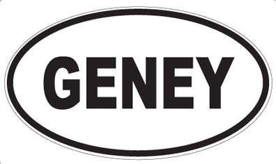 GENEY - Oval Sticker