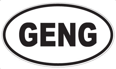 GENG - Oval Magnet