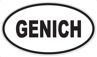 GENICH - Oval Sticker