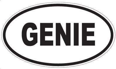 GENIE - Oval Sticker