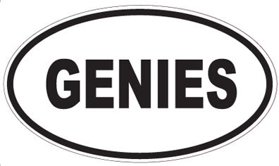 GENIES - Oval Sticker