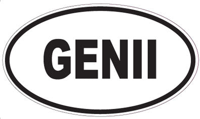 GENII - Oval Sticker