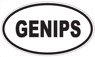 GENIPS - Oval Sticker