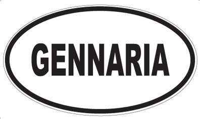 GENNARIA - Oval Magnet