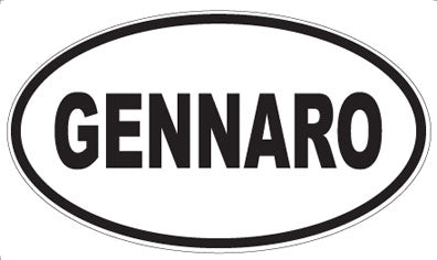 GENNARO - Oval Sticker