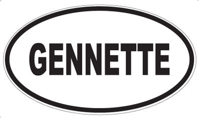 GENNETTE - Oval Magnet
