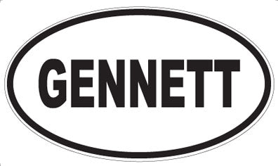 GENNETT - Oval Magnet