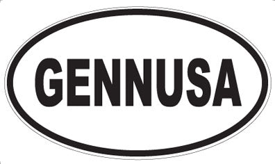 GENNUSA - Oval Sticker