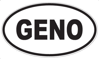 GENO - Oval Sticker