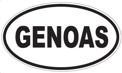 GENOAS - Oval Sticker