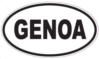 GENOA - Oval Magnet