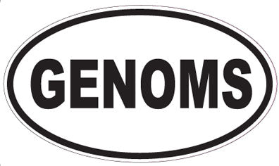 GENOMS - Oval Sticker