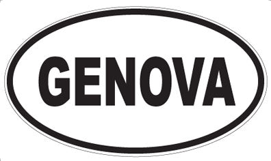 GENOVA - Oval Sticker