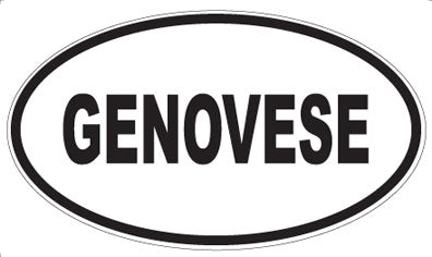 GENOVESE - Oval Sticker