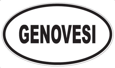 GENOVESI - Oval Magnet