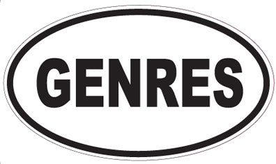 GENRES - Oval Sticker