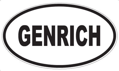 GENRICH - Oval Magnet