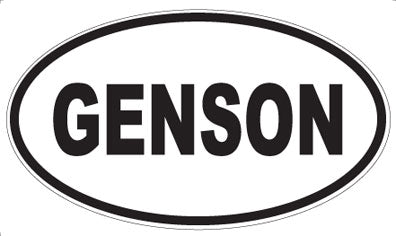 GENSON - Oval Sticker