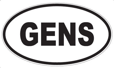 GENS - Oval Magnet