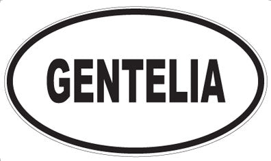 GENTELIA - Oval Sticker