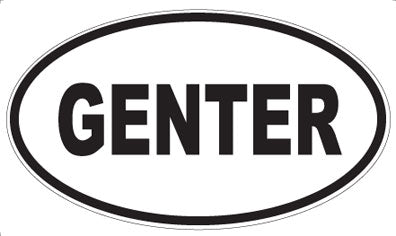 GENTER - Oval Magnet