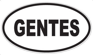 GENTES - Oval Magnet