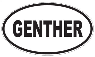 GENTHER - Oval Sticker