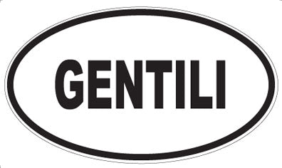 GENTILI - Oval Sticker
