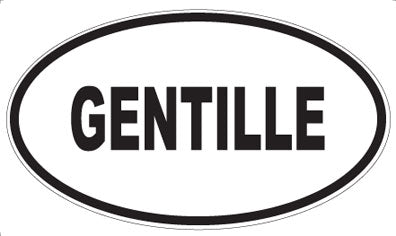 GENTILLE - Oval Sticker