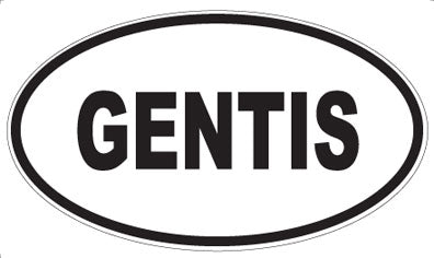 GENTIS - Oval Magnet