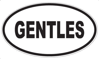 GENTLES - Oval Magnet