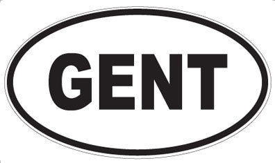 GENT - Oval Magnet