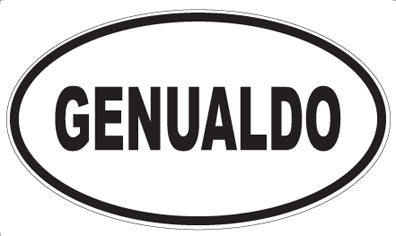 GENUALDO - Oval Sticker