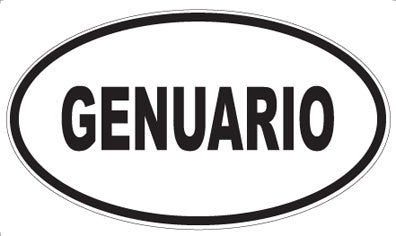 GENUARIO - Oval Magnet