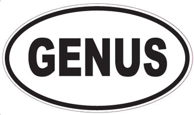 GENUS - Oval Sticker