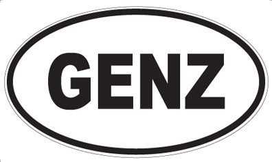 GENZ - Oval Magnet