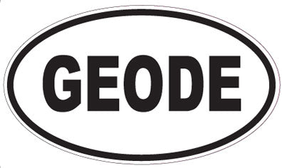 GEODE - Oval Sticker