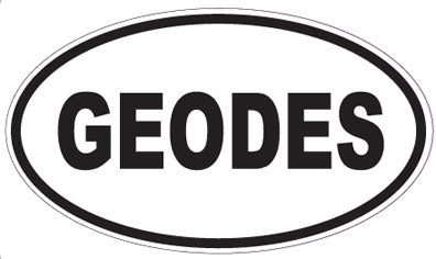GEODES - Oval Sticker