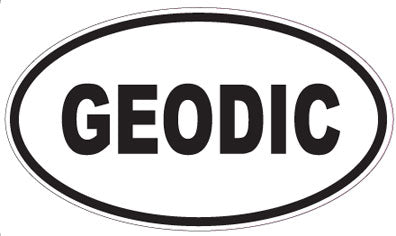 GEODIC - Oval Sticker