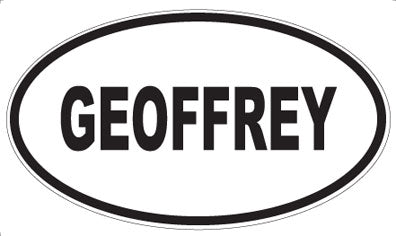 GEOFFREY - Oval Magnet