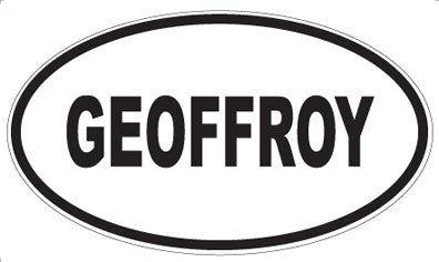 GEOFFROY - Oval Sticker