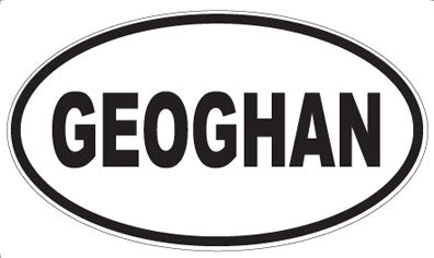 GEOGHAN - Oval Sticker